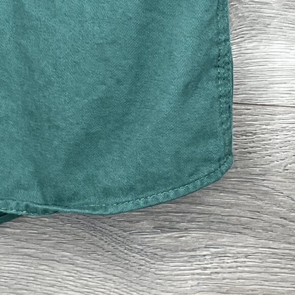 Wrangler Riggs Workwear Button Down Shirt Mens Med Button Up Pocket Forest Green - Picture 4 of 8